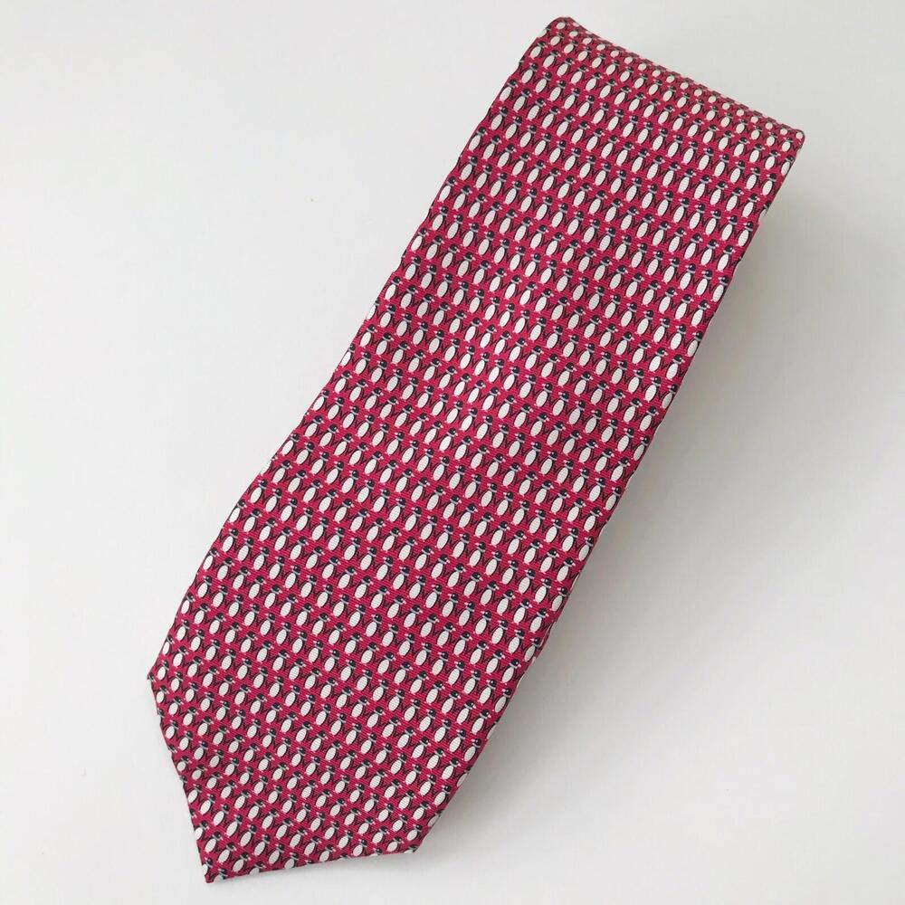 NWT Tommy Hilfiger - Red penguin silk tie